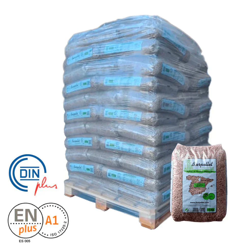 Pellet Burpellet ENplus A1 - 6 Palets, 462 sacos de 15 kg