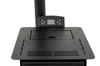 estufa de pellet watt 9 kw blanco