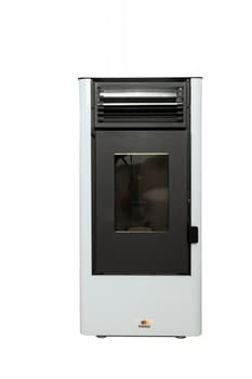 estufa de pellet watt 9 kw blanco