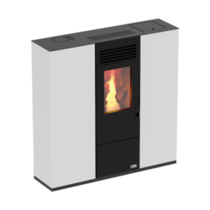 Estufa de pellet de pasillo 10 kW blanco Stove Canadian - estufa de pellet de 10 kW