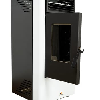 estufa de pellet watt 9 kw blanco