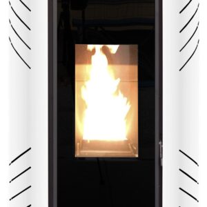 Estufa de Pellets CTL Zara 10 kW Burdeos , Negra , Blanca - estufa de pellet de 10 kW
