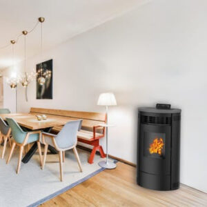 Estufa de pellets Flavia 15 kW Sannover Negro - estufa de pellet de 15 kW
