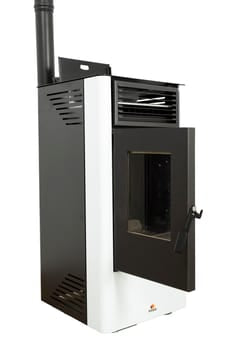 estufa de pellet watt 9 kw blanco