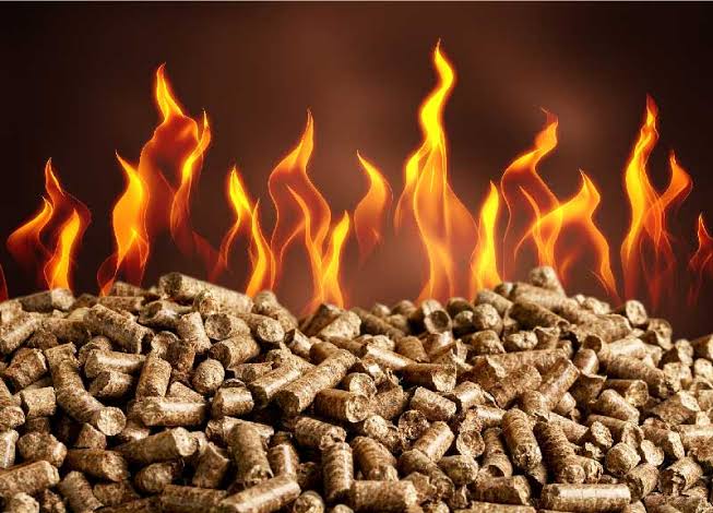 Carga de pellets en una estufa de pellet