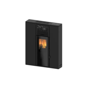 Super-slim 21cm 12 kW canalizada - Andros - estufa de pellet de 12 kW