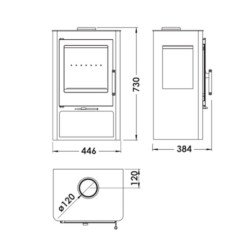 Estufa de Leña 5,4 kW Triple Combustión – Ecodesign 2022, Clase A - Imagen 4