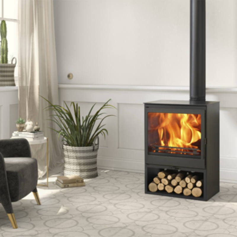 Estufa de Leña 7,1 kW Triple Combustión – Hierro Fundido, Ecodesign 2022 A+