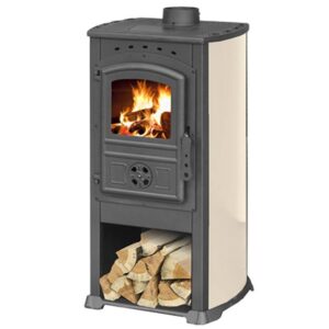 Estufa de Leña Katia Iron Ceramic 8 kW Vertex – Alta Eficiencia y Diseño Cerámico