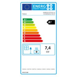 Estufa de Leña L4 Económica 7,4 kW THECA 120 mm – Alto Rendimiento 84 % - Imagen 5